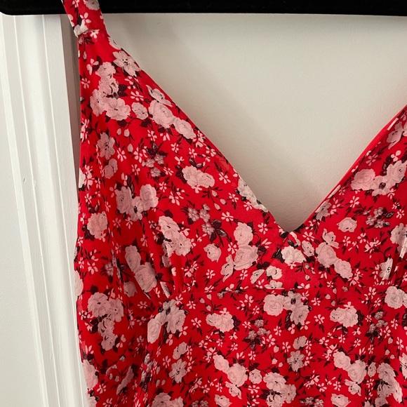 NWT Zara Midi Tie-Sleeve Floral Dress - Picture 3 of 5